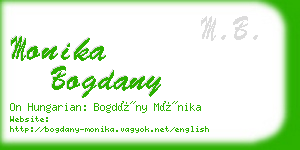 monika bogdany business card
